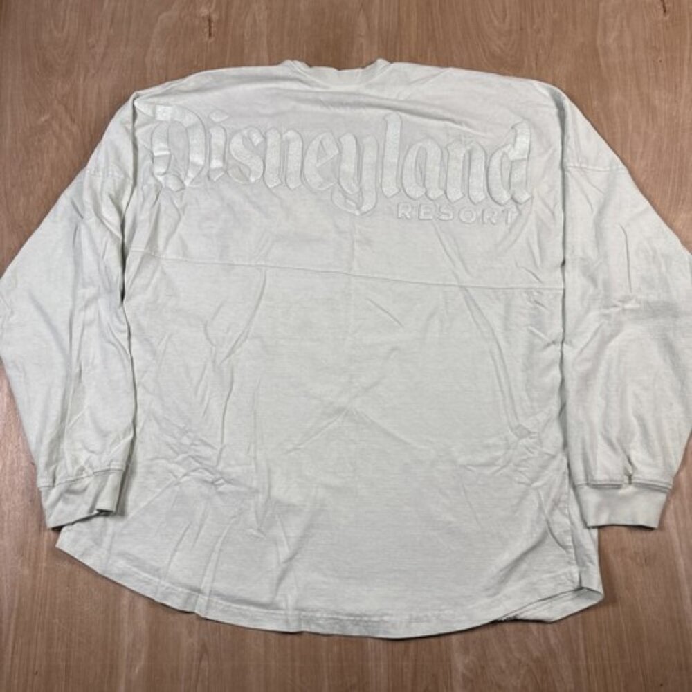 Disney Spirit Jersey Sweater 2XL Green Disneyland Resort Pullover Long Sleeve